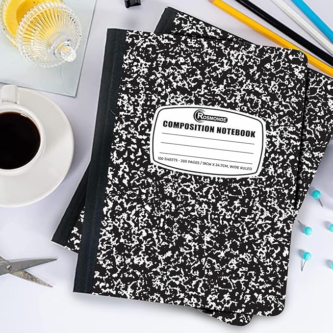 Rosmonde 50 Pack Composition Notebooks Bulk Wide Ruled, 200 Pages, 9-3/4 x 7-1/2 - Image 9