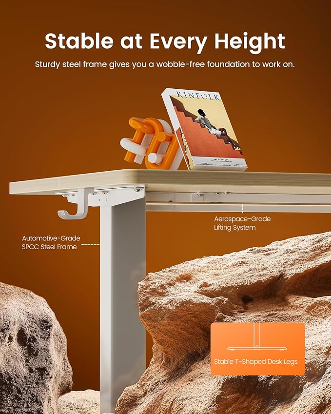 ErGear Height Adjustable Electric Standing Desk, 71 x 30 Inches Sit Stand up - Image 4