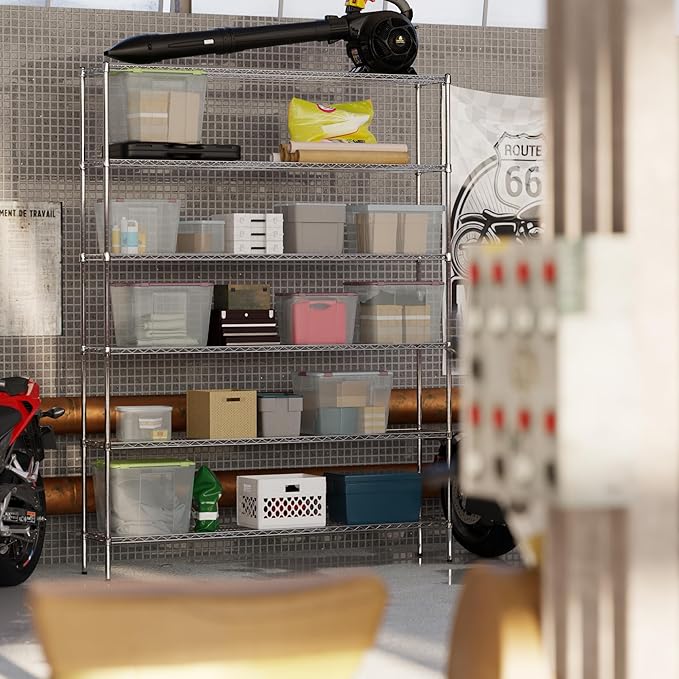 Regal Altair 14" Deep x 72" Wide x 96" Height Wire Shelving Kit | 6-Tier | NSF - Image 2