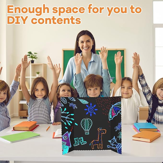Ctosree 24 Pcs 14 * 22inch Tri Fold Poster Board Bulk, Science Fair Project - Image 5