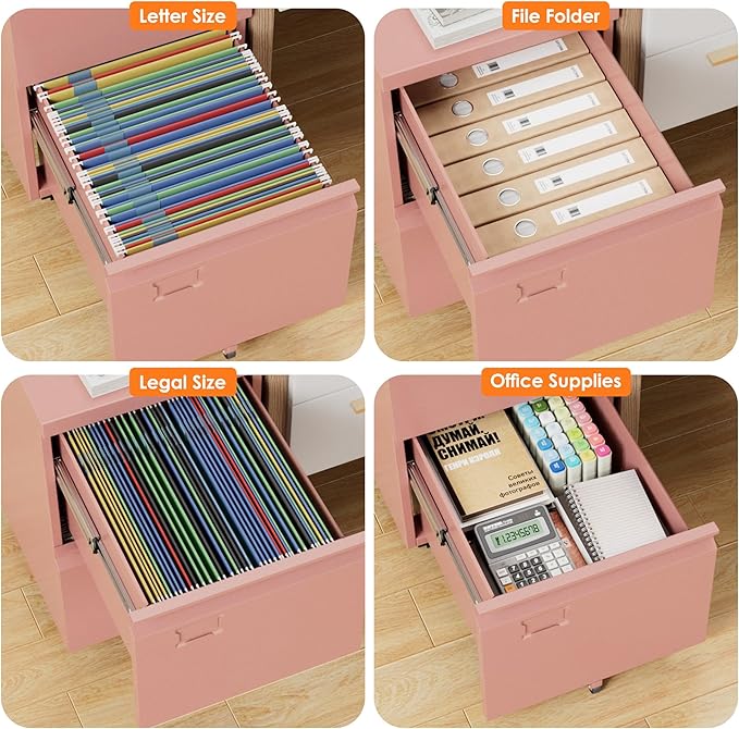 METAN 2 Drawer Vertical File Cabinet - Image 5
