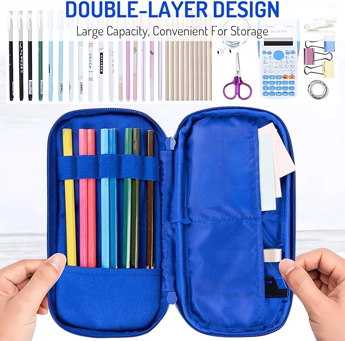 Fitvc Large Pencil Case for Boys, Dinosaur Boys Pencil Pouch for Kids Teens - Image 4