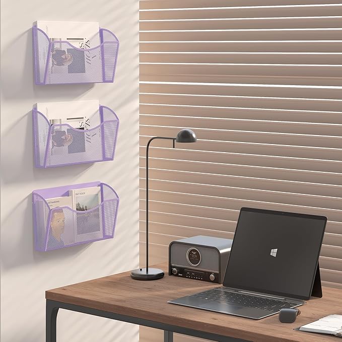 EasyPAG Single Pocket Wall File Organizer, Mesh Hanging File Folder Organizer - Image 5