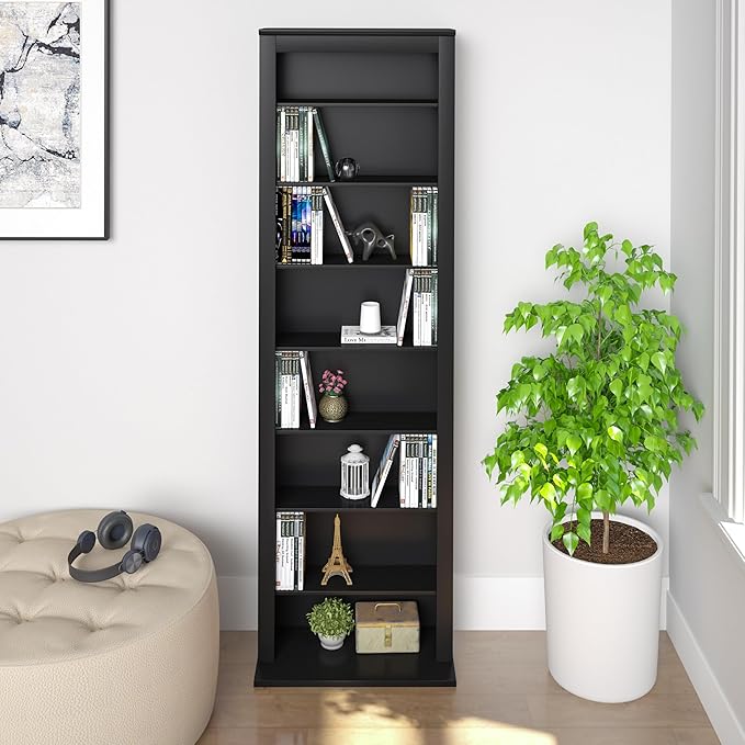 Prepac Narrow Cabinet Media Storage, Slim Barrister Tower - Image 5