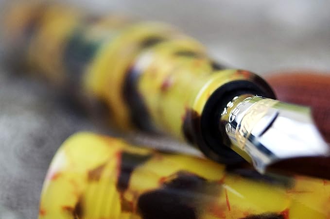 Conklin All American Fountain Pen in Tortoiseshell – Broad Nib, Vintage Design - Image 6