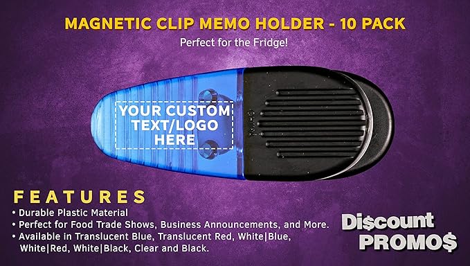 10 Magnetic Memo Holders Set - Image 2