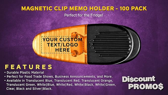 100 Magnetic Memo Holders Set - Image 2