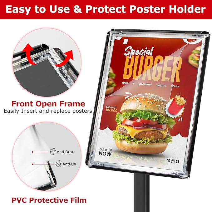 VAIIGO Heavy Duty Sign Holder Stand 11x17 Inch - Image 4