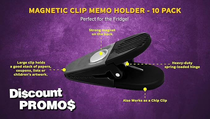 10 Magnetic Memo Holders Set - Image 3