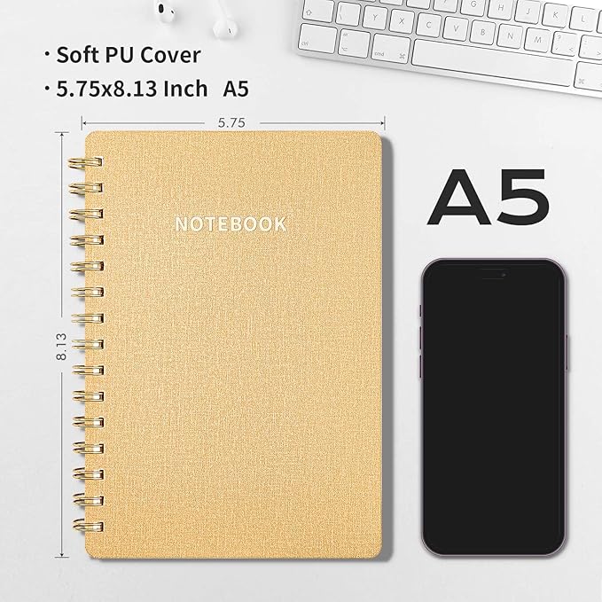Spiral Notebook-5.75" x 8.125" College Ruled Journal - Image 4