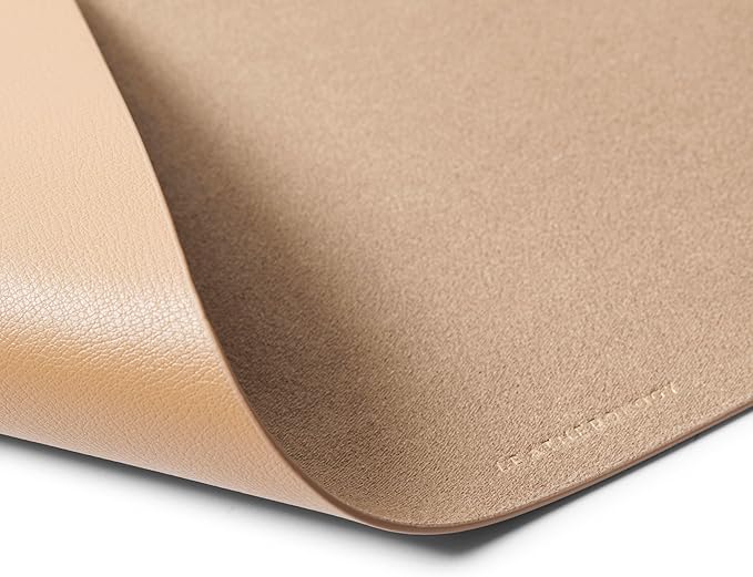 Leatherology Premium Tan Full Grain Leather Modern Conference Pad – Slim Desk - Image 2