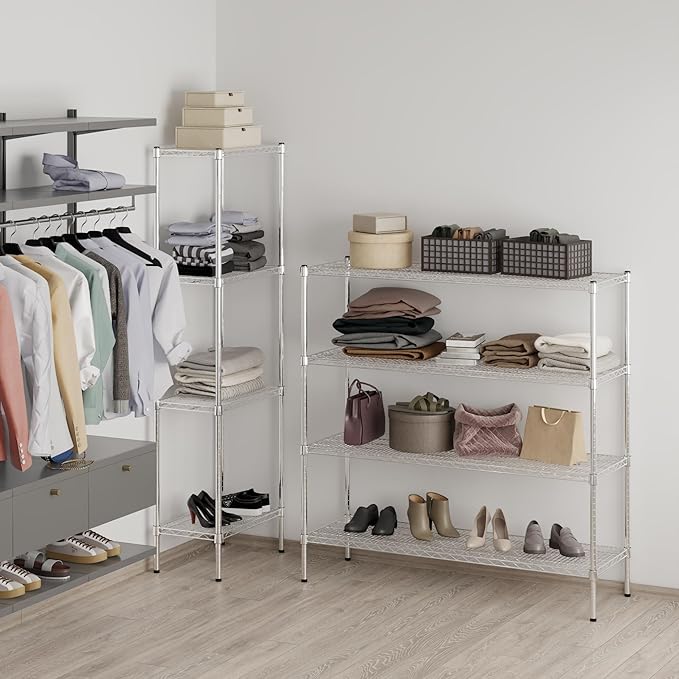 Regal Altair 18" Deep x 54" Wide x 54" Height Wire Shelving Kit | 4-Tier | NSF - Image 7