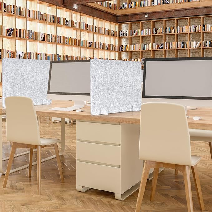 AMUSIGHT 4 Pack Acoustic Desk Dividers - Image 7