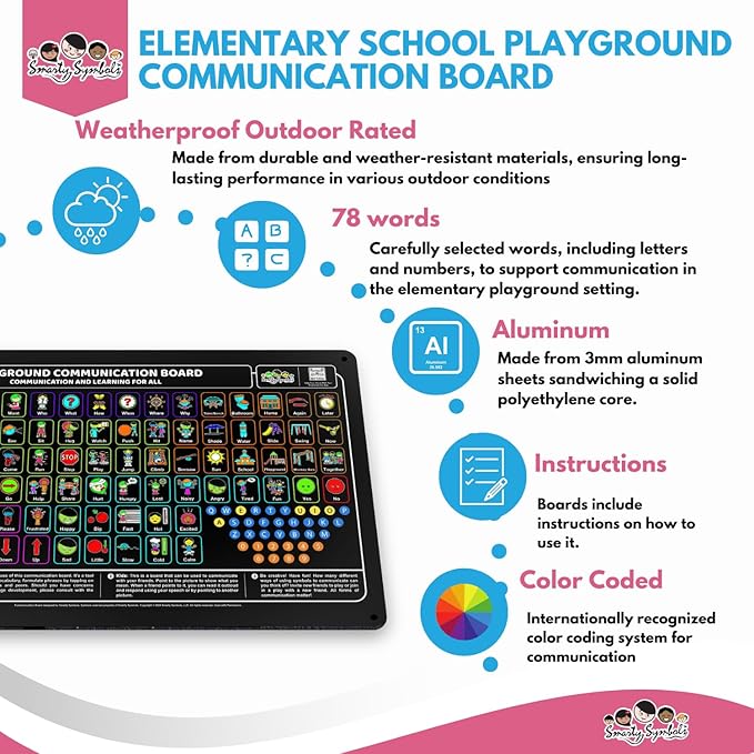 Weather-Proof Aluminum School Playground Communication Board - Image 4