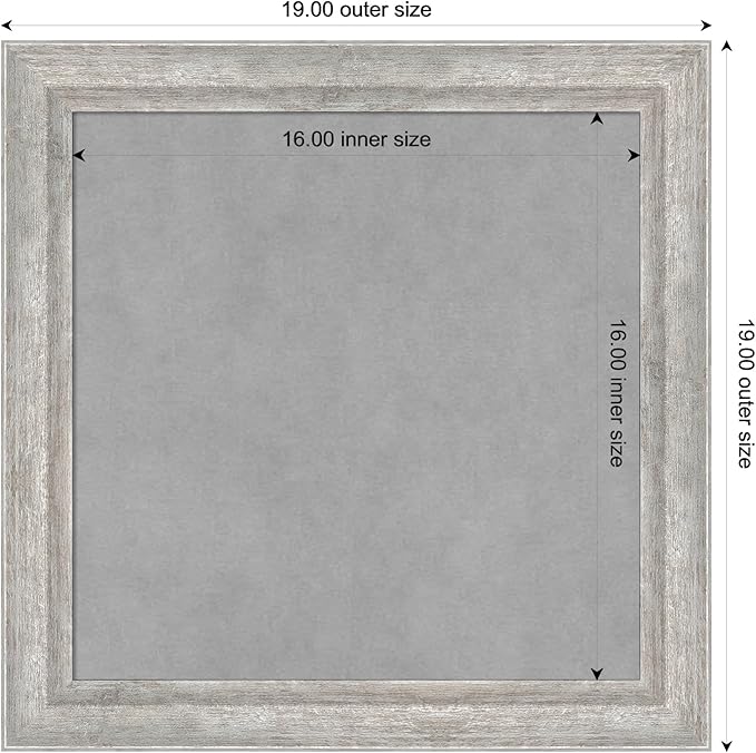 Amanti Art Silver Framed Magnetic Board 19x19 Small Vision Board - Image 3