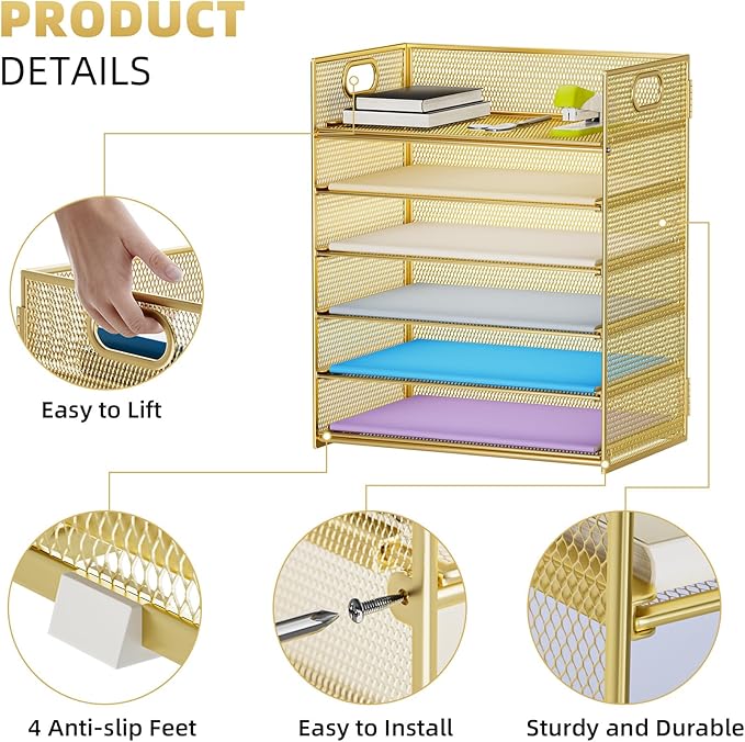 Marbrasse 2 Pack Desk Organizer - Image 4