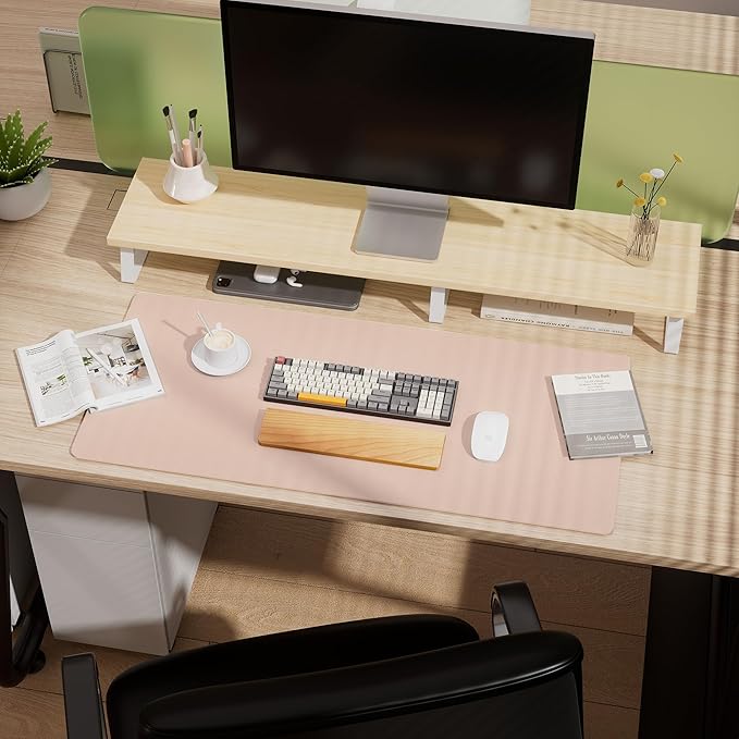 Aothia Double-Sided Desk Pad – 37.8"x17" Leather Desk Mat - Image 5
