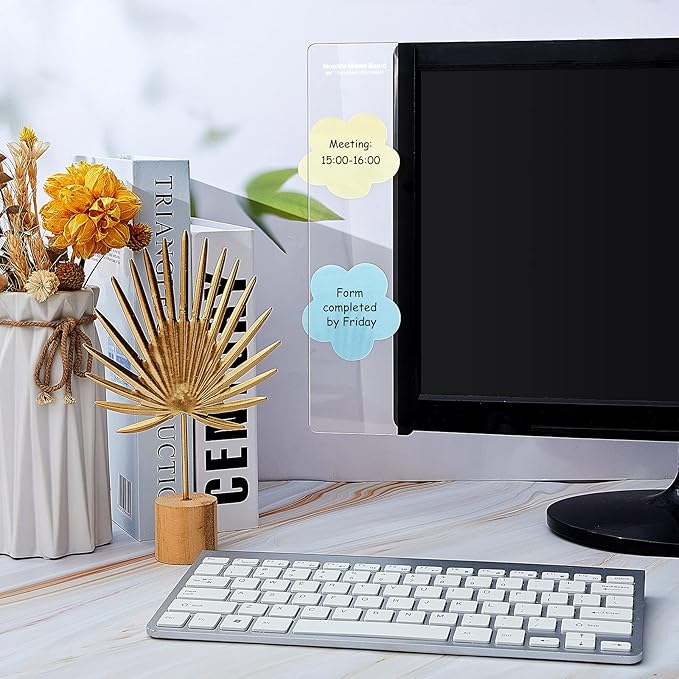 Zonon 12 Pieces Computer Monitor Notes Screen Monitor Memo Board Sticky Note - Image 6