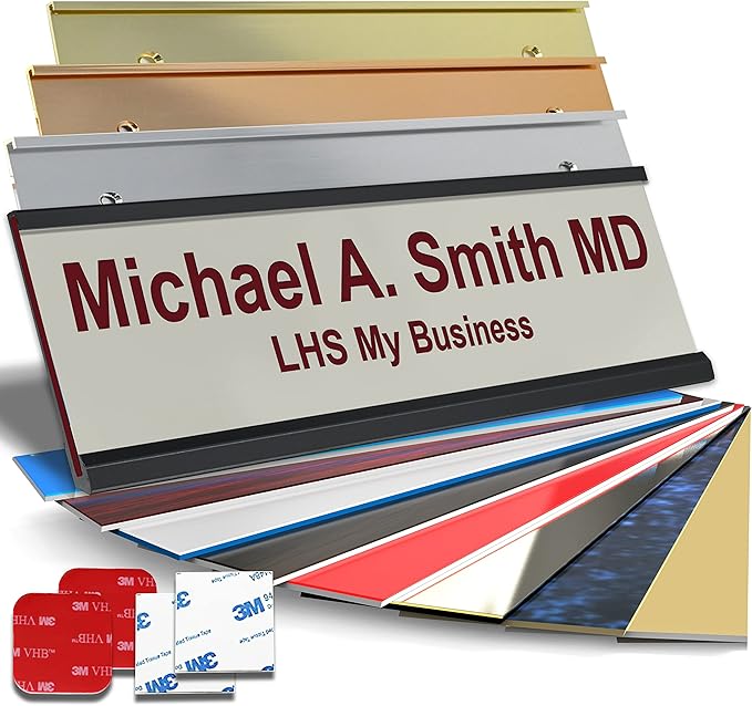 Personalized Name Plate with Choice of Mounting by LHS+My+Business