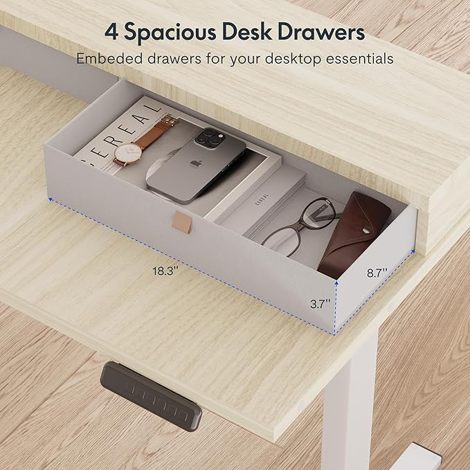 FLEXISPOT 63" L Shaped Standing Desk - Image 5