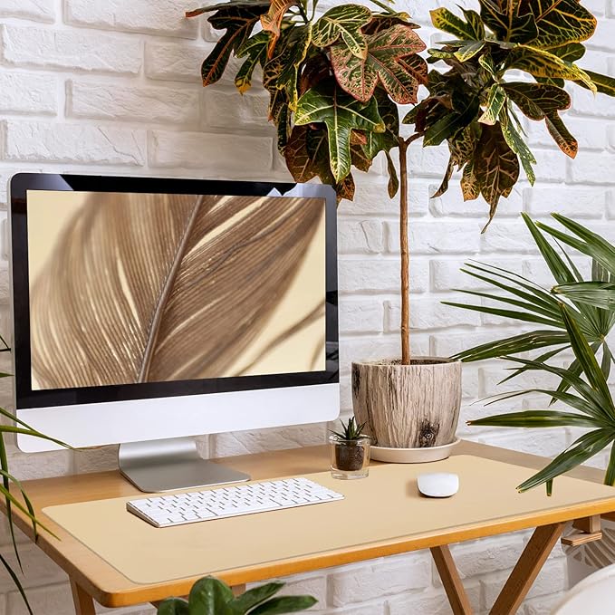 Leather Desk Pad, Mouse Pad, Non-Slip Desk Protector Mat, Leather Desk Blotter - Image 8
