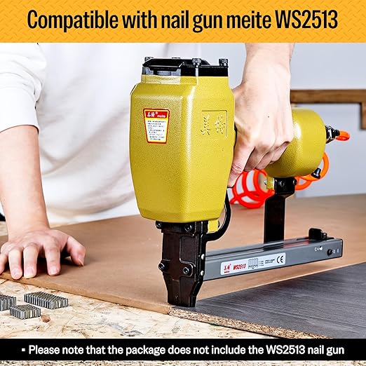 meite Corrugated Fasteners MC138 25 Gauge 1-Inch Crown 3/8-Inch Length Staples - Image 3
