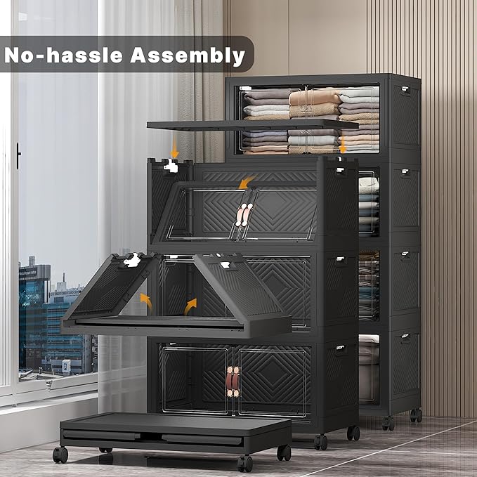 UAMFURI Extra Large Stackable Storage Bins - Image 4