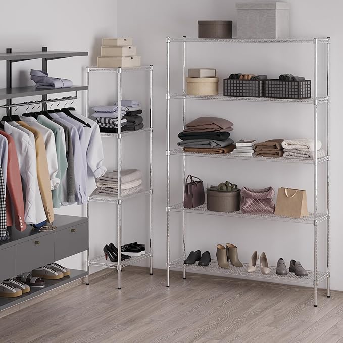 Regal Altair 14" Deep x 54" Wide x 86" Height Wire Shelving Kit | 5-Tier | NSF - Image 6