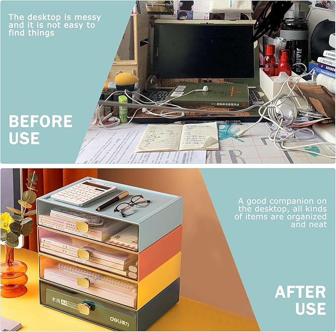 DETEIN 2PACK Stackable Storage Drawers - Image 6