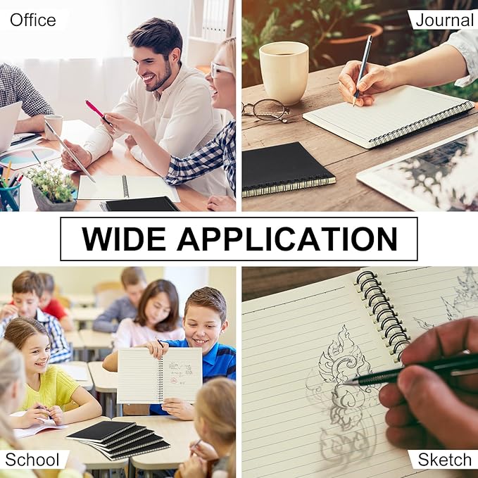 Yahenda 3 Pcs Spiral Notebook Bulk A5 Journal Lined 8.3'' x 5.5'' Writing - Image 6