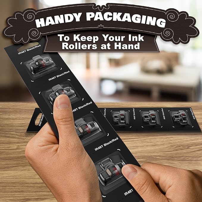 Calculator Ink Roller Black/Red Pack of 10 - Image 9