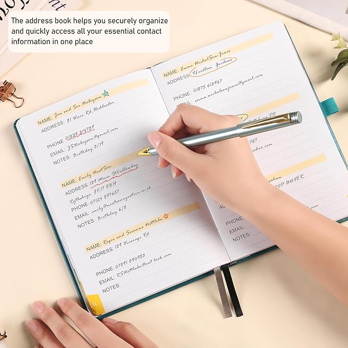 Address Book with Colorful Alphabetical Tabs - Image 8
