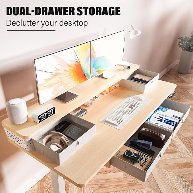 Kingant 48 x 24 Inch Electric Standing Desk - Image 4