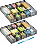 Marbrasse Expandable Desk Drawer Organizer, Mesh Drawer Organizer Tray by Marbrasse