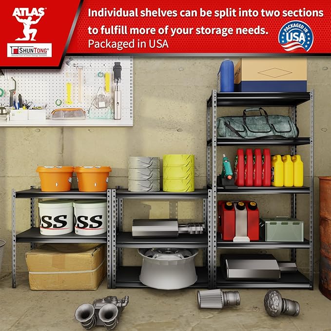 Shuntong 30" W Laminated Heavy Duty Metal Shelving Unit 2000 Lbs Boltless - Image 7