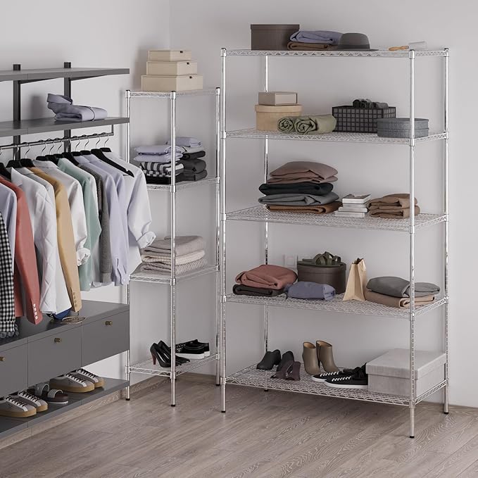 Regal Altair 24" Deep x 48" Wide x 86" Height Wire Shelving Kit | 5-Tier | NSF - Image 5