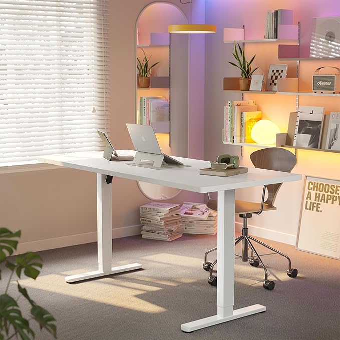 HUANUO 63 x 28 inch Electric Standing Desk Adjustable Height, 4 Memory Height - Image 2