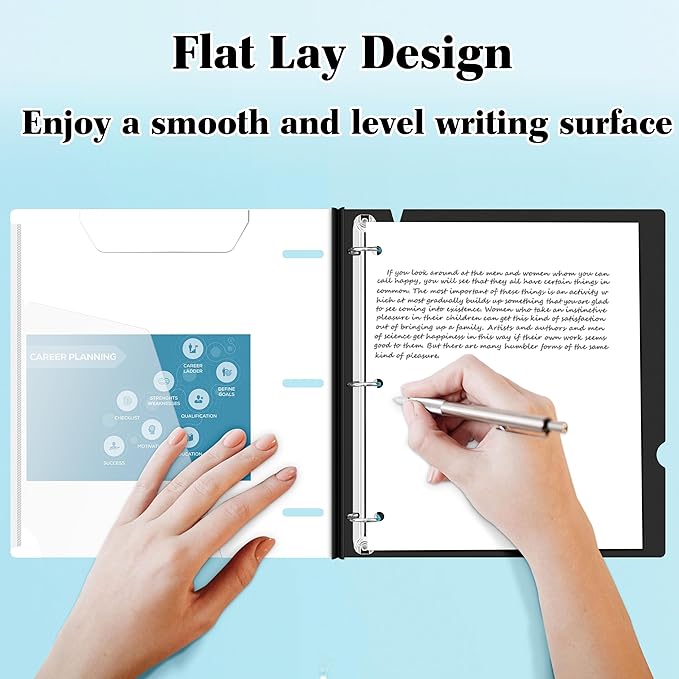 INFUN 1 Inch Telescoping 3 Ring Binder - Image 4