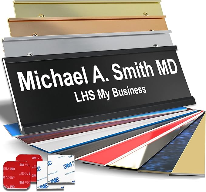 Personalized Name Plate with Choice of Mounting by LHS+My+Business