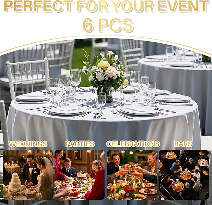 6 Pack Reserved Table Signs White Reserved Table Tent Card - Image 6