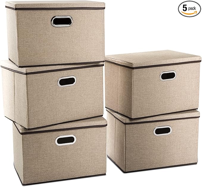 PRANDOM Extra Large Collapsible Storage Bins by Prandom