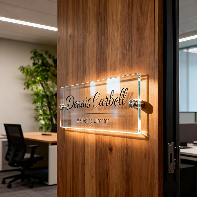 Personalized Office Wall Name Plate Sign Custom Door Name Plate Office Gifts - Image 4