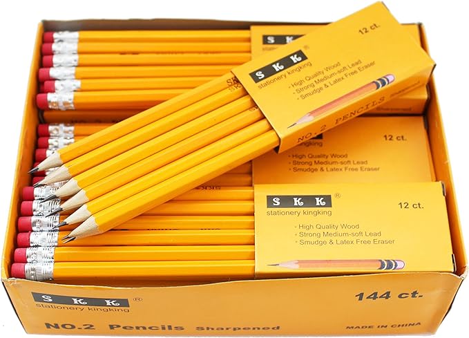 SKKSTATIONERY Pre-sharpened pencils, Pencils Sharpened by SKKSTATIONERY