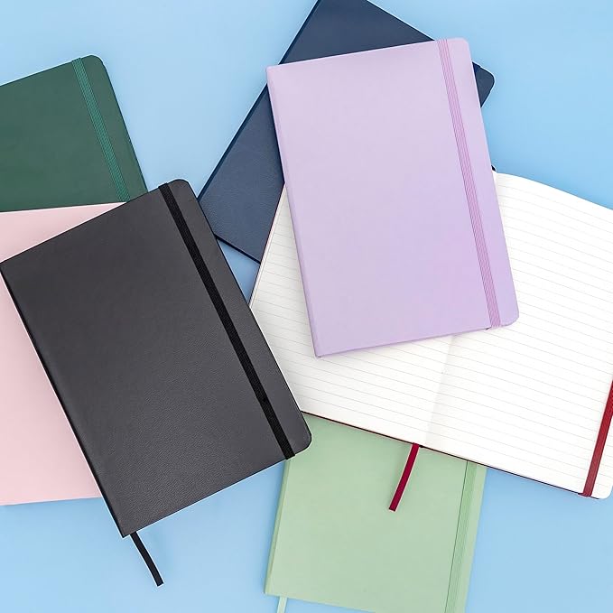 PAPERAGE Lined Journal Notebook, 160 Pages, Medium 5.6 in x 8 in - Image 7