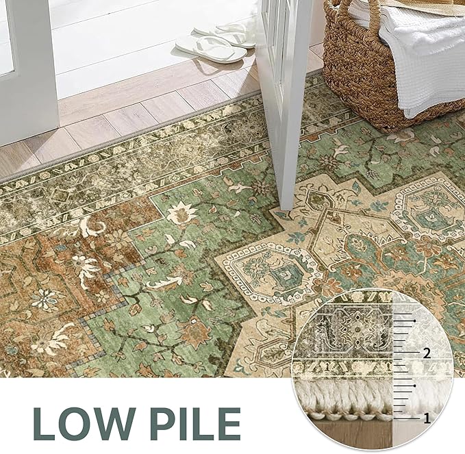 GENIMO 5x7 Area Rugs for Living Room, Machine Washable Rug, Non Slip Indoor - Image 5