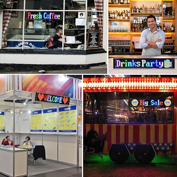 LED Sign, Programmable LED Sign, Flexible Scrolling LED Message Display - Image 2