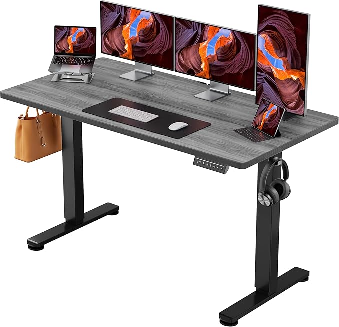 ErGear Height Adjustable Electric Standing Desk, 55 x 28 Inches Sit Stand up by ErGear
