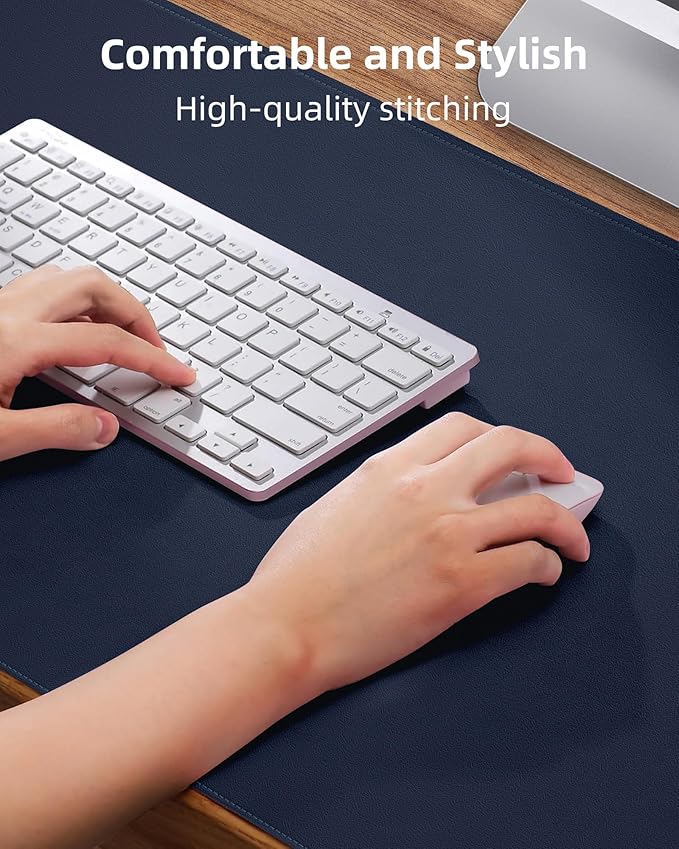 Non-Slip Desk Pad, Mouse Pad, Waterproof PVC Leather Desk Table Protector - Image 3