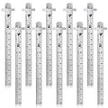 10 Pieces 6 Inch 15 cm Pocket Ruler Flexible Precision Stainless Steel Ruler by Frienda