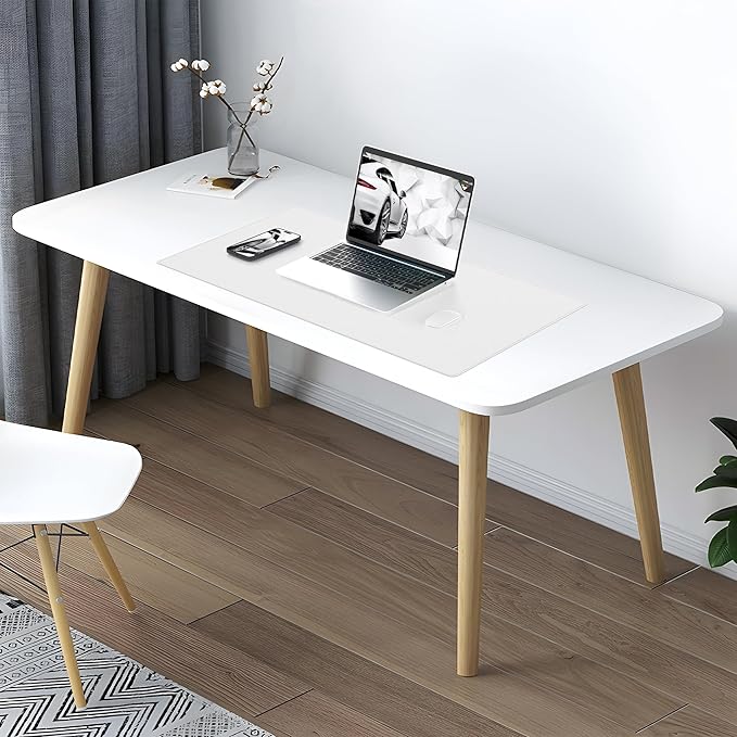 AFIING Dual-Sided Desk Pad, Natural Cork & PU Leather Mouse pad - Image 7